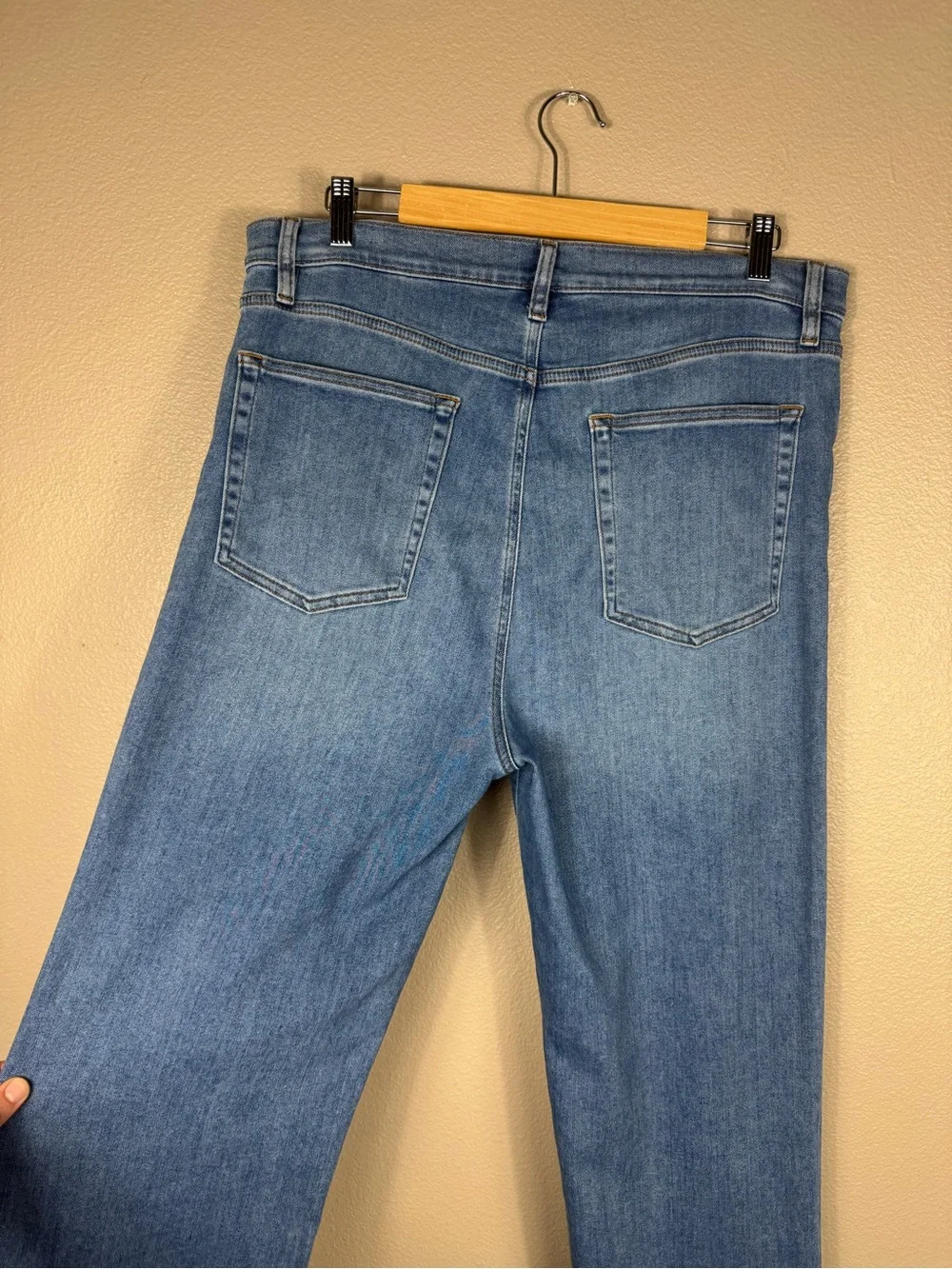 Frame Le Sleek Straight Jeans High Rise Straight Leg Denim EUC E - Picture 7 of 10